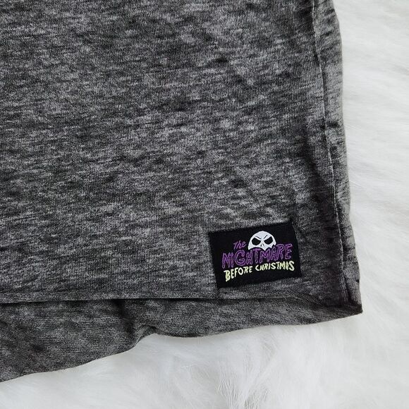 -301 The Nightmare Before Christmas Disney Grey Sleep T-shirt Medium - Picture 3 of 8